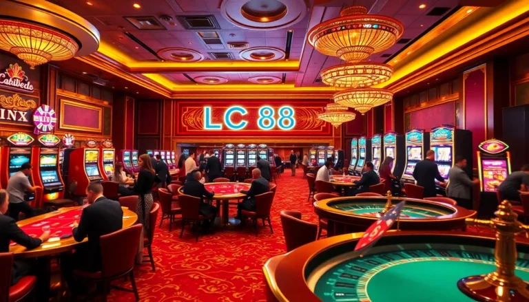 LC88 highlights the thrill of high-stakes gambling as players engage in exciting poker and blackjack games.