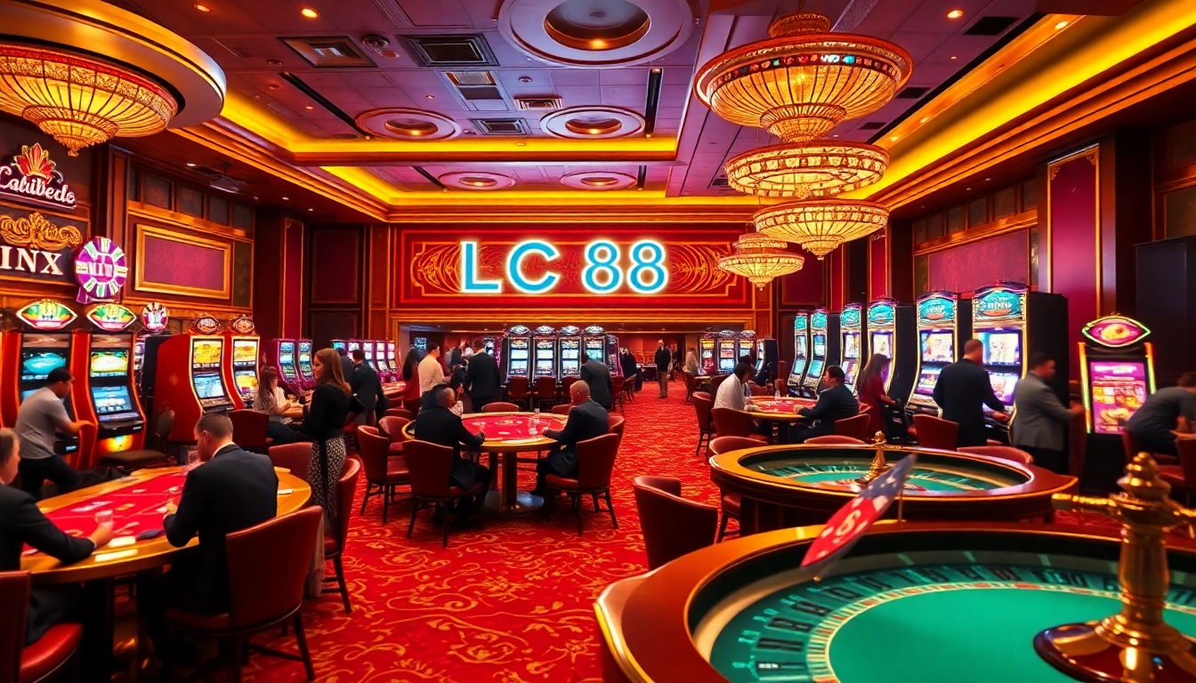 LC88 highlights the thrill of high-stakes gambling as players engage in exciting poker and blackjack games.