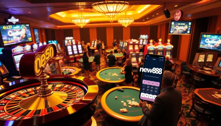 Experience the thrill of gambling as you tải app new88 to join live games with vibrant tables and exciting slot machines.